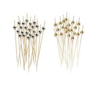 Lot de 200 brochettes de fruits, brochettes de fruits avec perles rondes, ensemble de brochettes de cocktail, fourchette de fruits pour collations, adaptées aux fêtes et aux réunions