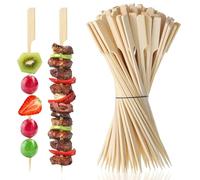 Lot de 200 brochettes en bambou de 20cm pour brochettes à fruits, Brochettes Fingerfood en Bambou brochettes en bambou pour cocktails apéritifs grillades barbecues boissons