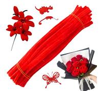 Lot de 200 brosses flexibles en chenille pour travaux créatifs, pour emballer des bouquets et des compositions florales, matériau coloré anti-éclatement avec design flexible