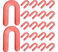 Lot de 200 cales en plastique de 0,35 cm - 1/8" - Pour carrelage - Fer à cheval - En forme de U - Rouge