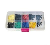 Lot de 200 capuchons de saut Mix 2,54 mm 2,0 mm Pin Header Pont Accessoires électroniques pour carte de circuit imprimé PC Carte mère HDD Shunts Rangement