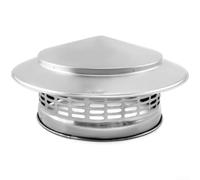 Lot de 200 capuchons de ventilation, protection contre la pluie pour conduit d'échappement de toit, matériau en acier inoxydable 304, bloqueur de débris, système de protection contre les intempéries
