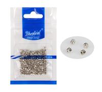 Lot de 200 capuchons en métal pour lunettes - Idéal pour lunettes sans monture et lunettes de soleil sélectionnées, pièces de réparation de lunettes de qualité supérieure Prune