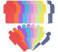 Lot de 200 cartes de modération colorées 12 x 8 cm - 10 couleurs - Cartes de présentation, cartes de présentation, cartes de présentation, cartes à écrire, cartes pour bureau, école, présentation