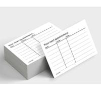 Lot de 200 cartes de rappel professionnelles blanches 300 g/m² #1834