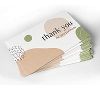 Lot de 200 cartes de visite élégantes et professionnelles, 5,1 x 8,9 cm, recommandées pour les détaillants en ligne, les propriétaires de petites entreprises et les magasins locaux.