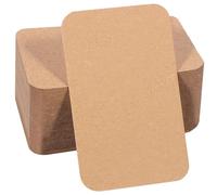 Lot de 200 cartes en papier kraft - 9 x 5,2 cm - Cartes à jouer, cartes postales - Vierges - Pour bricolage, école, bureau, apprentissage du vocabulaire, en vrac - Cartes de visite - Marron