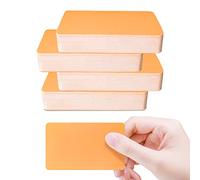 Lot de 200 cartes en papier kraft vierges, 6 couleurs, en papier, cartes de mots, cartes de communication, cartes de visite, cartes éducatives, cartes à mémoire (orange)