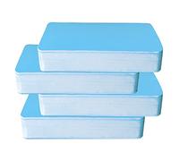 Lot de 200 cartes vierges en papier kraft, 6 couleurs, cartes de mots, cartes de message, cartes de visite, cartes d'apprentissage, cartes mémoire, bleues