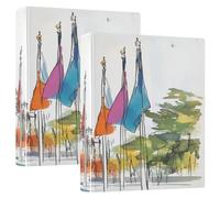 Lot de 200 classeurs assortis pour carnet d'architecture urbaine avec couverture de poche 3,8 cm