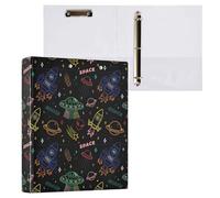 Lot de 200 classeurs colorés UFO Aliens Spaceship à 3 anneaux en D A4 pour enfants, fournitures scolaires, femmes, hommes et bureau