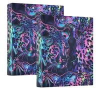 Lot de 200 classeurs holographiques à anneaux ronds de 3,5 cm et demi avec couverture de poche pour bureau