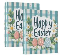 Lot de 200 classeurs pour carnet de notes de 1 pouce et demi pouces avec porte-bloc pour le jour de Pâques