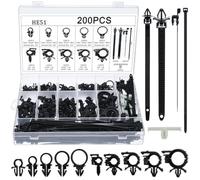 Lot de 200 clips de câble en nylon Push Mount pour faisceau de câbles de | Matériau en nylon durable, résistant à l'usure, fiable dans les conditions, idéal pour le faisceau de câbles
