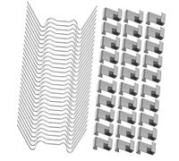 Lot de 200 Clips de Fixation pour Serre en Acier INOX pour Jardinier | Installation manuelle rapide sans outil, les agrafes s'insèrent simplement dans la rainure du profilé métallique.