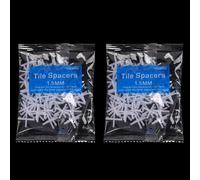 Lot de 200 clips de nivellement croisés pour carrelage pour installation au sol et au mur, outil de construction pour maintenir un espacement constant entre les carreaux (1,5 mm)