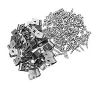 Lot de 200 clips métalliques en acier inoxydable for clôture, fixation for griffes chat, agrafes galvanisées for bétail soudées Pour ClôTure En Bois