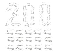 Lot de 200 clips pour rideaux avec crochets | Puffing Anti rouille - Pinces en métal - Clips anti-factures à la pâte feuilletée liquide - 200 pièces robustes pour l'industrie photographique