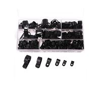 Lot de 200 colliers de serrage en nylon P pour gestion des fils et composants électroniques fixes (noir)
