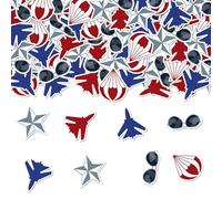 Lot de 200 confettis pour décoration d'anniversaire sur le thème du jet de combat - Décoration de table pour garçons - Pour anniversaire, fête prénatale