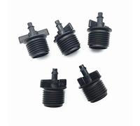 Lot de 200 connecteurs mâles de jardin de plomberie de 1/2" à 4/7 mm, raccords d'irrigation pour accessoires d'arrosage automatique (diamètre : 1/2") raccords de plomberie