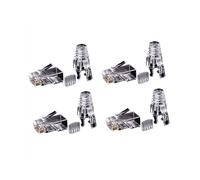 Lot de 200 connecteurs RJ45 Cat6 UTP pour c?ble Ethernet Jack 8P8C R?seau CAT 6 Fiches modulaires avec capuchons de 6,5 mm