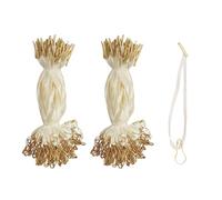 Lot de 200 cordons d'étiquettes suspendues, 11,4 cm en soie et satin avec épingle à nourrice et ardillon beiges pour vêtements, chaussures, sacs, bagages, étiquettes de prix, SATONBEYI