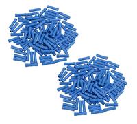 Lot de 200 cosses à sertir électriques droites isolées Bleu