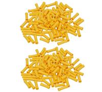 Lot de 200 cosses à sertir électriques droites isolées Jaune