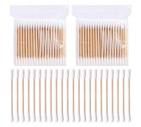 Lot de 200 cotons-tiges durables pour le maquillage Clean Care Nettoyage des oreilles Soin des plaies Outil cosmétique Alternative aux cotons-tiges en papier Biodégradable Respectueux de