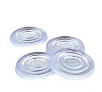 Lot de 200 coussinets antidérapants en silicone pour planches à découper de 4,1 cm d'épaisseur, dos de qualité alimentaire pour protection de comptoir et réduction des vibrations (24 mm)