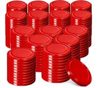 KADAX Lot de 200 couvercles Twist-Off Ø82 mm - Couvercles de rechange en métal pour bocaux 235-900ml - Fermeture hermétique pour conserves, confitures & cornichons