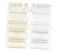 Lot de 200 crochets d'oreilles supplémentaires en bronze, motifs topologiques mélangés, en forme de goutte, ellipse, ronds, bijoux, bijoux, conclusions, taille unique, comme décrit