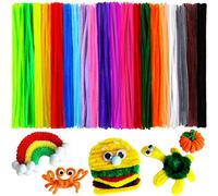 Lot de 200 cure-pipes de 20 couleurs, tiges chenilles, cure-pipes pour travaux manuels, travaux manuels, fournitures d'art et d'artisanat