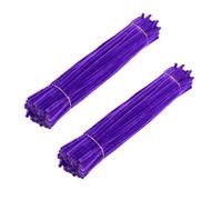 Lot de 200 cure-pipes violets en chenille for loisirs créatifs pour Créer Toutes Sortes Travaux Manuels(Deep purple-200pcs)