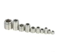 Lot de 200 écrous hexagonaux en acier inoxydable avec six pans creux pour réparation de meubles en bois, inserts filetés pour m3 M5 M6 M8 assortis dans une boîte pour bricolage, voiture et appareils