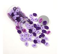Lot de 200 élastiques à cheveux pour fille, mini élastiques pour bébé, chouchous souples, pour petites queues de cheval pour filles, enfants, violet