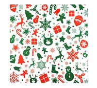 Lot de 200 emballages alimentaires en papier ciré pour Noël et Saint-Valentin avec sac en papier kraft, revêtement anti-adhésif pour panier de cuisine fait main (Père Noël)