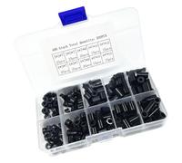 Lot de 200 entretoises en nylon noir pour isolation, colonne, entretoises durables pour projets électroniques