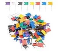 Lot De 200 Épingles À Drapeau Colorées, Épingles À Drapeau Marqueur, Gadgets De Bureau D'Apprentissage, Utilisées Pour Les Tableaux D'Affichage, Les Cartes, Les Cartes, Le Papier