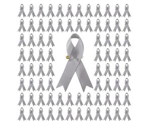 Lot de 200 épingles de bienfaisance en soie multicolores pour sensibilisation au cancer du sein - Pour fête, événement caritatif, bien-être