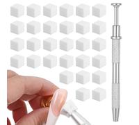 Lot de 200 éponges de nail art pour nail art ombré, pinceaux, outils de conception, accessoires indispensables avec 1 stylo de peinture, outil de teinture halo pour salon et maison