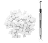 Lot de 200 éponges de peinture pour ongles - Pour manucure et art - Outil de polissage avec stylo pour une application facile - Accessoire créatif pour les amis, maman, petite amie, famille, épouse