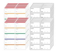 Lot de 200 Etiquettes Autocollantes Bocaux, 60 mm x 30 mm Etiquette Congelation, Etiquette Bocaux, Étiquettes Congélation Alimentaire, Faciles Écrire, Sans Résidus