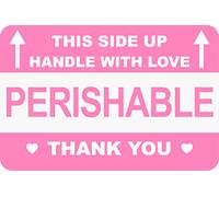 Lot de 200 étiquettes autocollantes périssables avec poignée latérale 5,1 x 7,6 cm