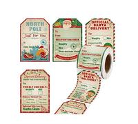 Lot de 200 étiquettes de cadeau de Noël pour parents et amis, décoration détaillée qui reflète l'intention du cadeau et favorise les relations intimes (blanc2)