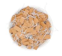 Lot de 200 étiquettes de prix, étiquettes cadeaux en papier kraft, étiquettes de prix, étiquettes de prix, étiquettes à suspendre, 26 x 12 mm, étiquettes de prix, faites à la main, avec cordon