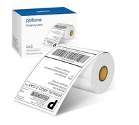 Lot de 200 étiquettes d'expédition thermique directe de 10,2 x 15,2 cm compatibles avec JADENS, iDPRT SP410, POLONO perforées pour MUNBYN, Rollo, Jiose, adhésif permanent, qualité commerciale