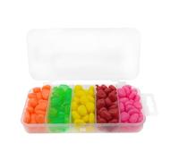 Lot de 200 faux appâts souples pour pêche à la carpe de maïs, simulation de carpes flottantes | 5 couleurs parfumées de maïs imitation maïs, appâts pour truite à la carpe et au poisson-chat, appâts