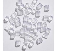 Lot de 200 fermoirs de boucles d'oreilles souples en silicone, transparents, hypoallergéniques